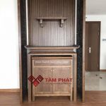Không gian thờ tự nhà chung cư rất trang trọng