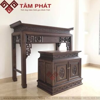 Bàn thờ gỗ Tâm Phát mẫu BT-1069