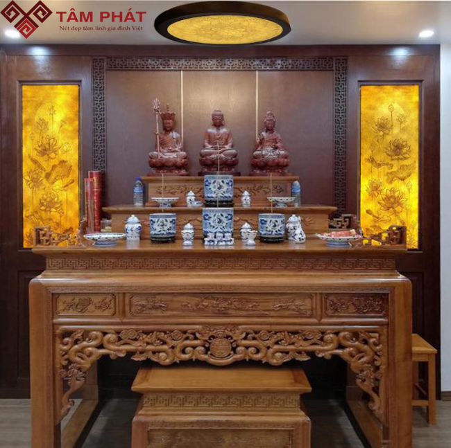 Mẫu bàn thờ tam cấp BT-1089