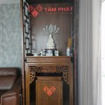 Bàn thờ đứng chung cư được thiết kế nhỏ gọn
