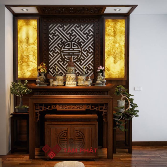 Tranh phòng thờ mang đến không gian sang trọng