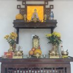 Tranh trúc chỉ cho bàn thờ Phật treo tường