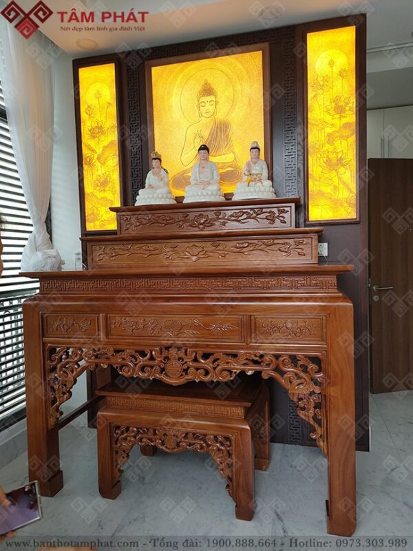 Bàn thờ nên đặt ở phòng riêng hoặc vị trí trang trọng