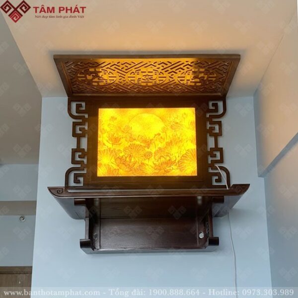 Bàn thờ được Tâm Phát xử lý rất kỹ