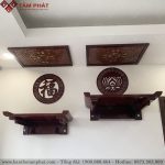 Bàn thờ Phật và gia tiên làm bằng gỗ Sồi mẫu TT2095