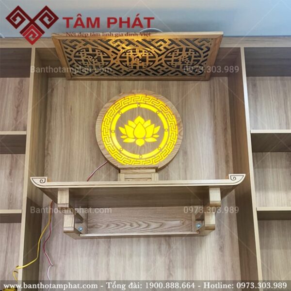 Tranh đèn họa tiết sen
