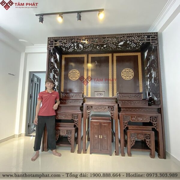 Phòng thờ được Tâm Phát thiết kế và thi công