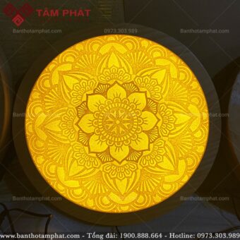 Tranh trúc chỉ tròn Mandala mẫu TC6602