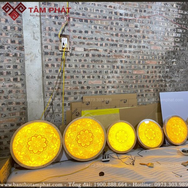Tranh mandala bằng trúc chỉ