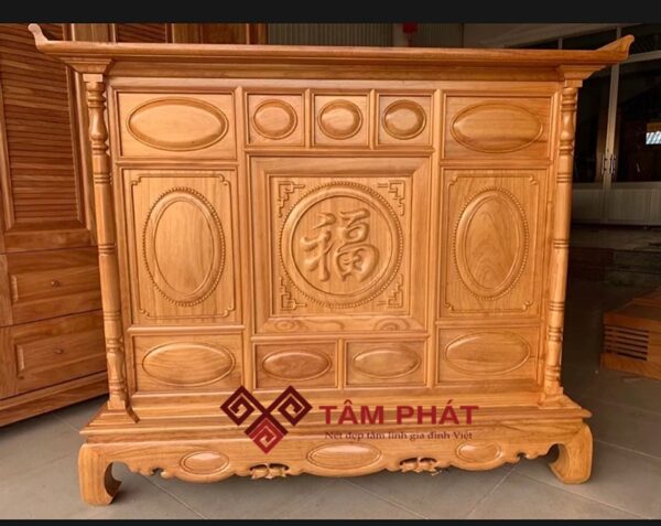 Tủ thờ chữ Phúc gỗ Gõ TU-5009