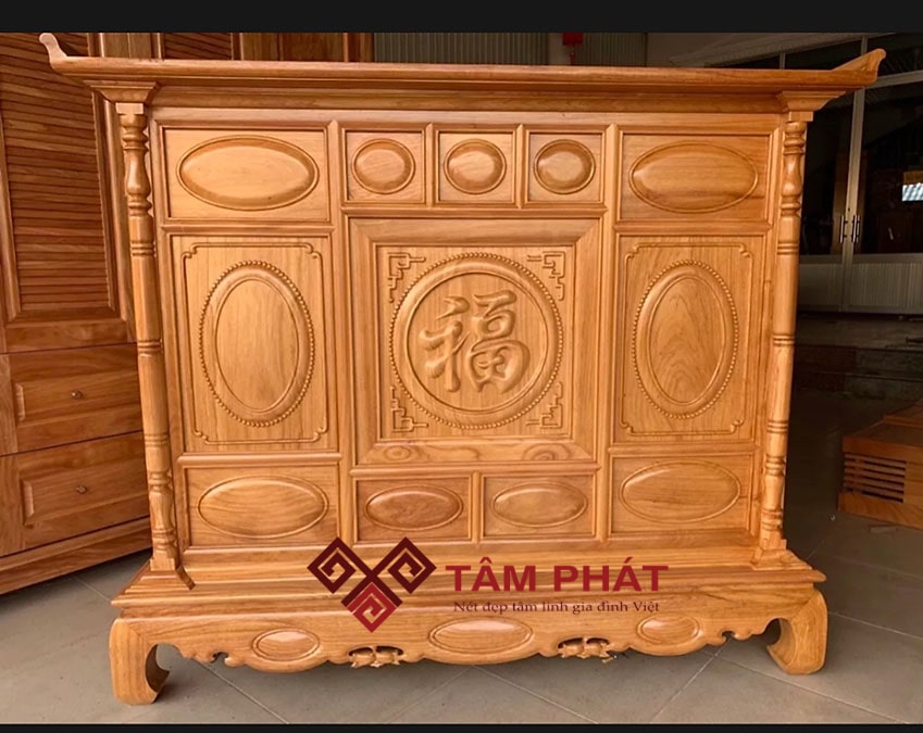 Tủ thờ chữ Phúc gỗ Gõ TU-5009