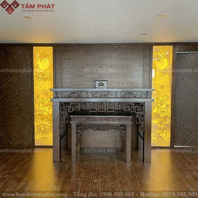 Mẫu phòng thờ thiết kế độc đáo BT-1255