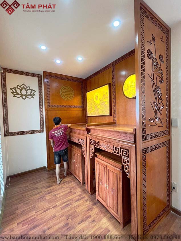 Phòng thờ Phật và gia tiên mẫu BT-1259