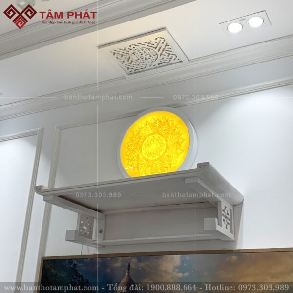 Bàn thờ treo màu trắng TT2076