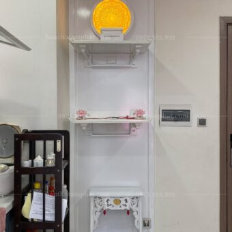 Bàn thờ treo tường màu trắng TT2075