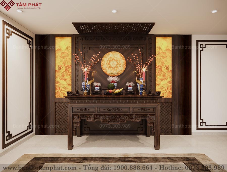 Tranh trúc chỉ phòng thờ TC6671