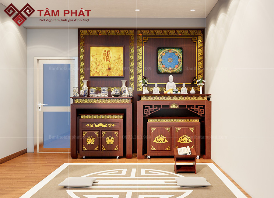 Mẫu bàn thờ thiết kế mới nhất BT-1528