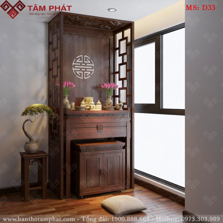Bàn thờ đứng chung cư mang lại sự tiện lợi khi sử dụng