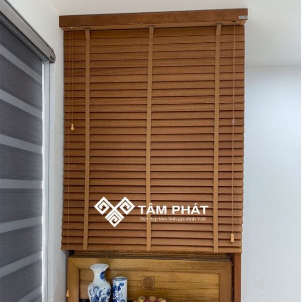Rèm sáo gỗ bàn thờ mẫu REM-0014
