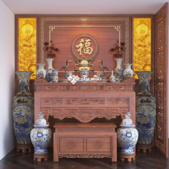Thiết kế phòng thờ gia tiên mẫu BT-1548