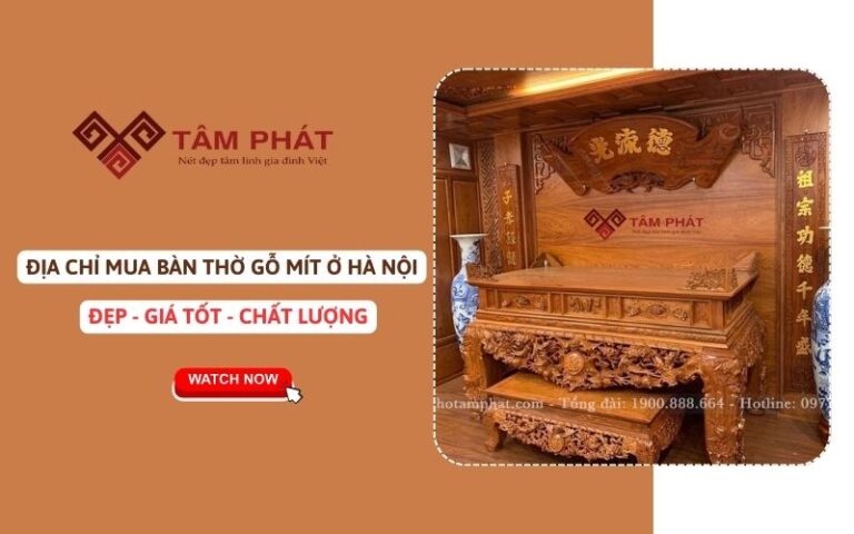 Mua bàn thờ gỗ mít ở Hà Nội