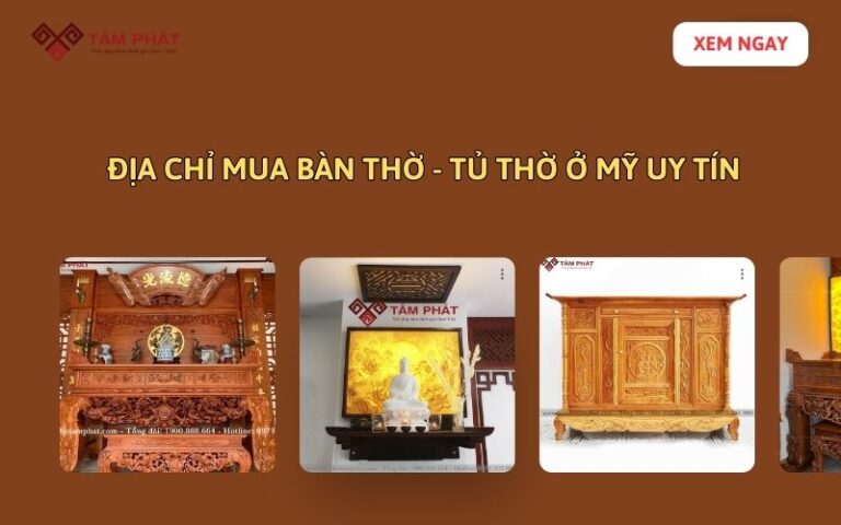 mua bàn thờ ở mỹ