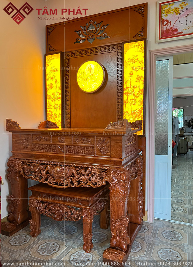 Sập thờ gỗ Hương Đá đẹp ST-1563