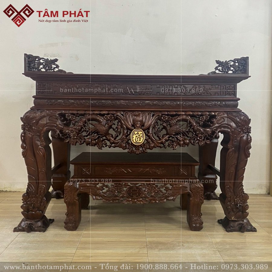 Sập thờ gỗ Gụ mẫu ST-1260