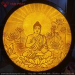 Tranh trúc chỉ thủ công sắc nét làm từ bột tre trúc.
