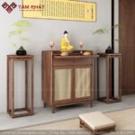 Tủ thờ đẹp phù hợp cho mọi không gian thờ tân cổ đến hiện đại.