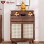 Mẫu tủ thờ BT-1209 thiết kế 2 tầng thờ Phật.