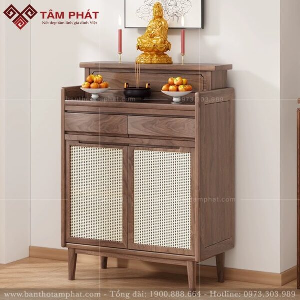 Thiết kế hoàn hảo đến từng chi tiết tủ thờ.