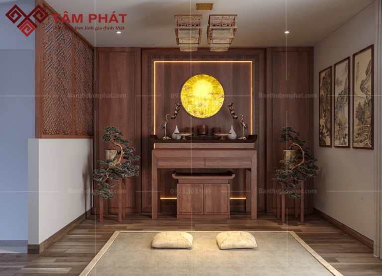 kích thước bàn thờ 1270mm