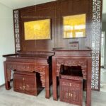 Bố trí bàn thờ hài hòa, chuẩn phong thủy.