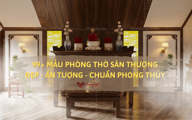 Phòng thờ sân thượng đẹp