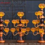 Hoa sen chất liệu Thủy Lưu Ly cao cấp.