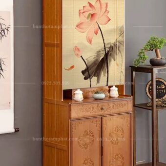 Tủ thờ Phật nhỏ gọn đơn giản mẫu BT-1591