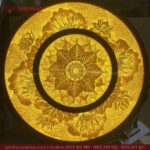 Kết cấu tầng 1 Mandala lá bồ đề, tầng 2 hoa sen đẹp.