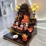 Mẫu bàn thờ ông địa mái chùa truyền thống