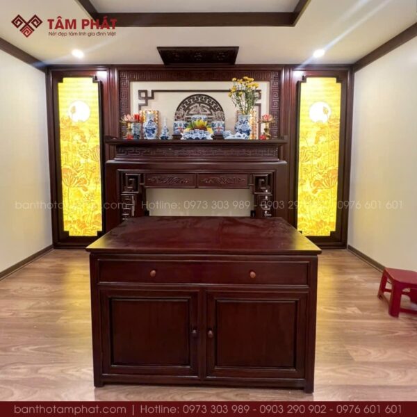 Tâm Phát mang lại cho gia chủ những không gian thờ đẹp, bám sát nhu cầu và khuôn viên phòng thờ.
