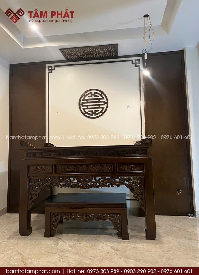 Mẫu phòng thờ Gia Tiên đơn giản BT-1626