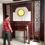 Phòng thờ được thiết kế thi công trọn gói bởi đội ngũ bàn thờ Tâm Phát.