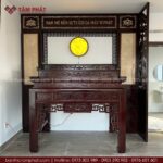 Kết hợp thờ tự với các đôn tam cấp dễ dàng bày biện và thờ tự.