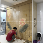 Rèm mành có hệ dây kéo lên thả xuống linh động