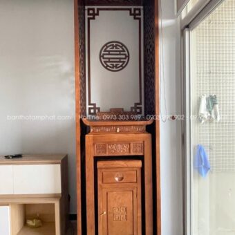 Phòng thờ chung cư nhỏ tại phòng khách mẫu BT-1667