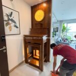 Nhận thiết kế thi công các công trình phòng thờ hướng phong thủy không dựa tường.
