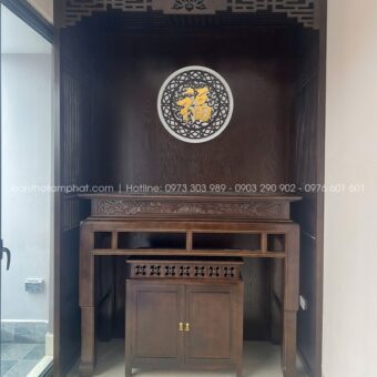 Phòng thờ nhà phố hiện đại mẫu BT-1682