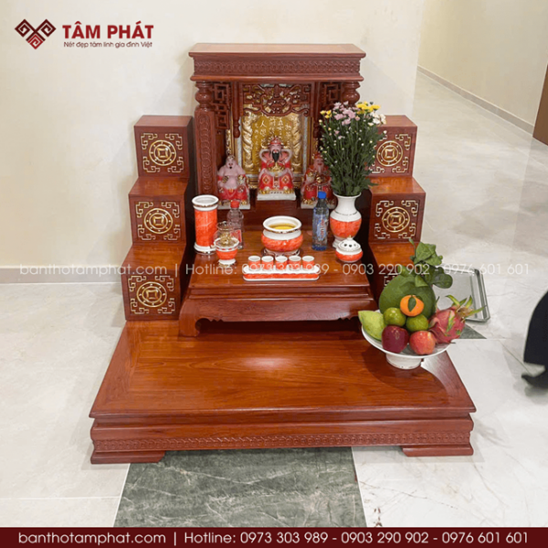 Bàn thờ Thần Tài gỗ Hương cao cấp