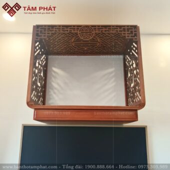 Bàn thờ treo tường không chân sang trọng mẫu TT2212