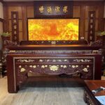 Án gian BT-1710 gợi vẻ trang nghiêm, bề thế, phù hợp phòng thờ truyền thống, biệt thự hoặc nhà thờ họ.